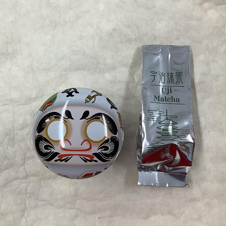 Hishiwaen Uji Matcha Pulver-Daruma weiss - 0