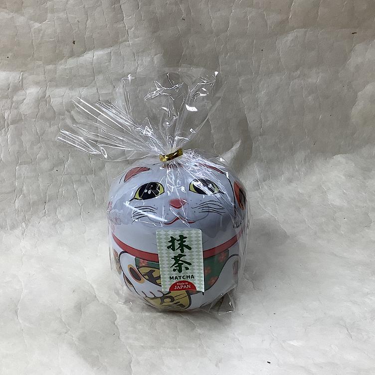 Hishiwaen Uji Matcha Pulver-Maneki neko weiss