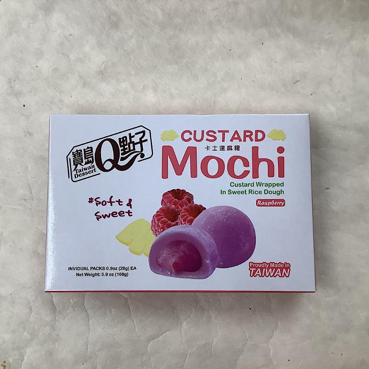 Custard Mochi Himbeere