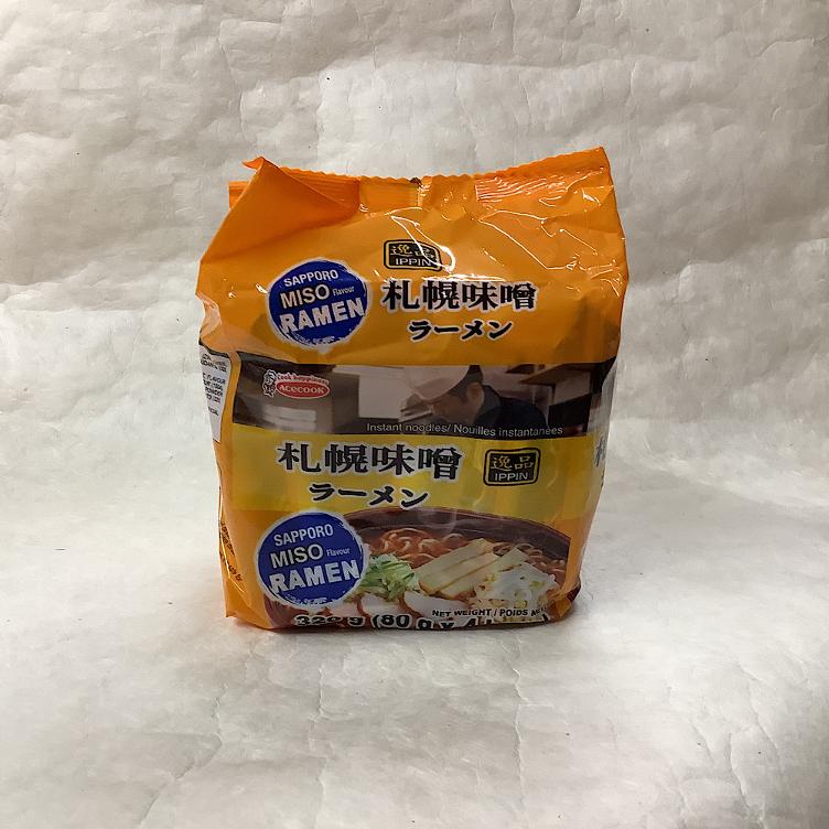 Ippin Instant Ramen Miso 4x89g