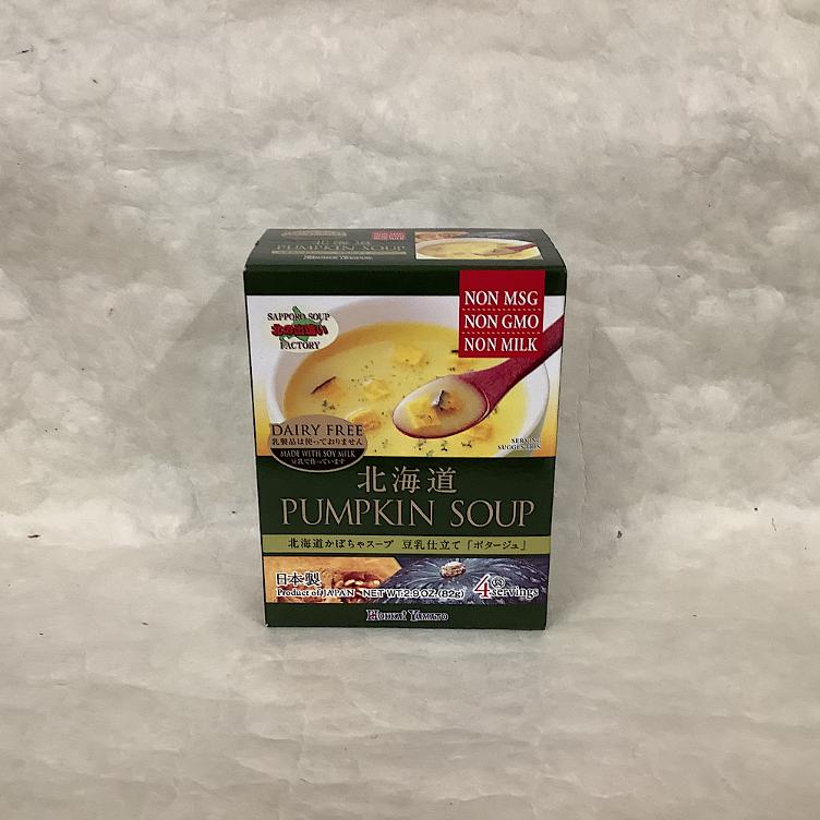 Hokkaido instant Kubissuppe mit Sojamilch