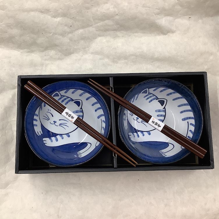 Geschirr Donburi Dami Neko set