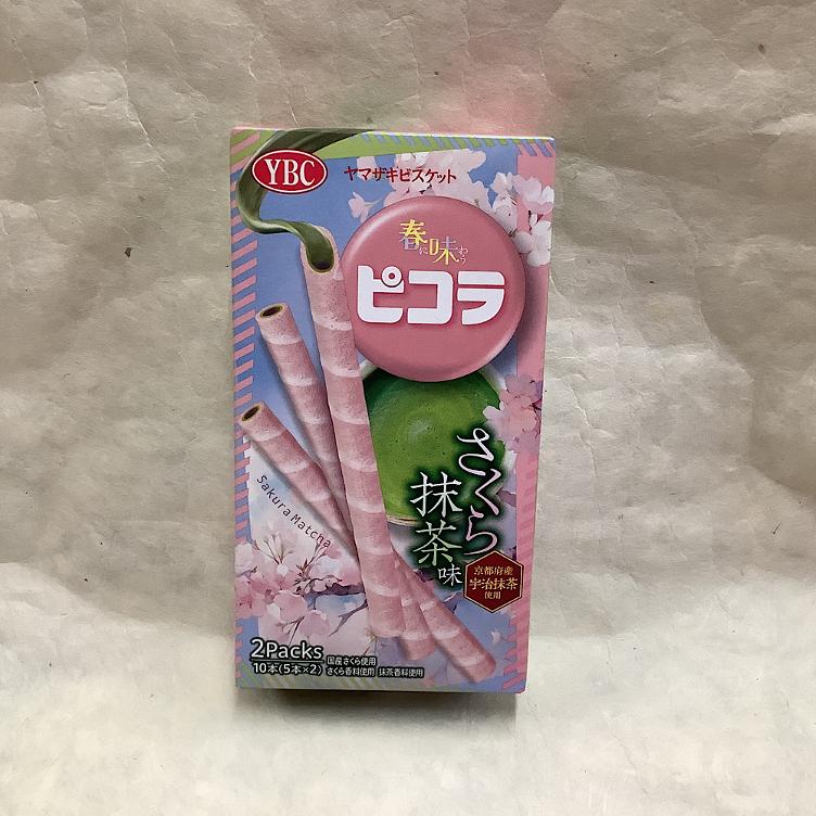 YBC Picola Sakura Matcha Sticks